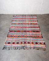 Modern, designer, handcrafted Berber rug from Morocco. Kelim carpet with beautiful designs and robust flat weave. 100% wool.