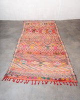 Modern, designer, handcrafted Berber rug from Morocco. Vintage Kelim carpet with beautiful designs and robust flat weave. 100% wool.