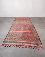 Modern, designer, handcrafted Berber rug from Morocco. Vintage Kelim carpet with beautiful designs and robust flat weave. 100% wool.