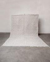 Moderner, handgefertigter Berber-Teppich aus Marokko. Kelim-Teppich mit schönen Designs und robustem Flachgewebe.