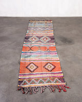 Moderner Designer handgefertigter Berber Teppich aus Marokko Kelim mit wunderschönen Farben und Mustern