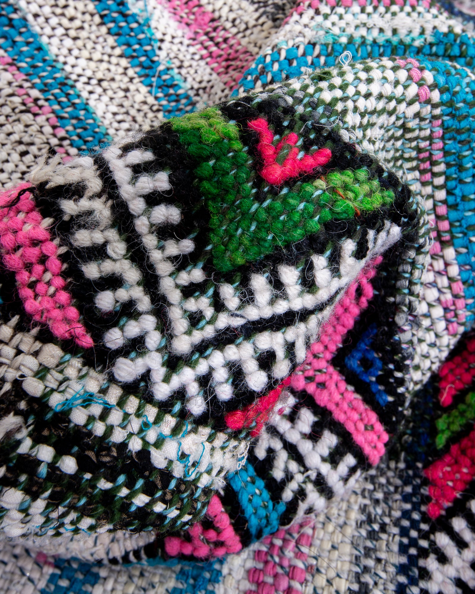 Modern designer handcrafted Berber rug from morocco Kelim with beautiful colors and patterns