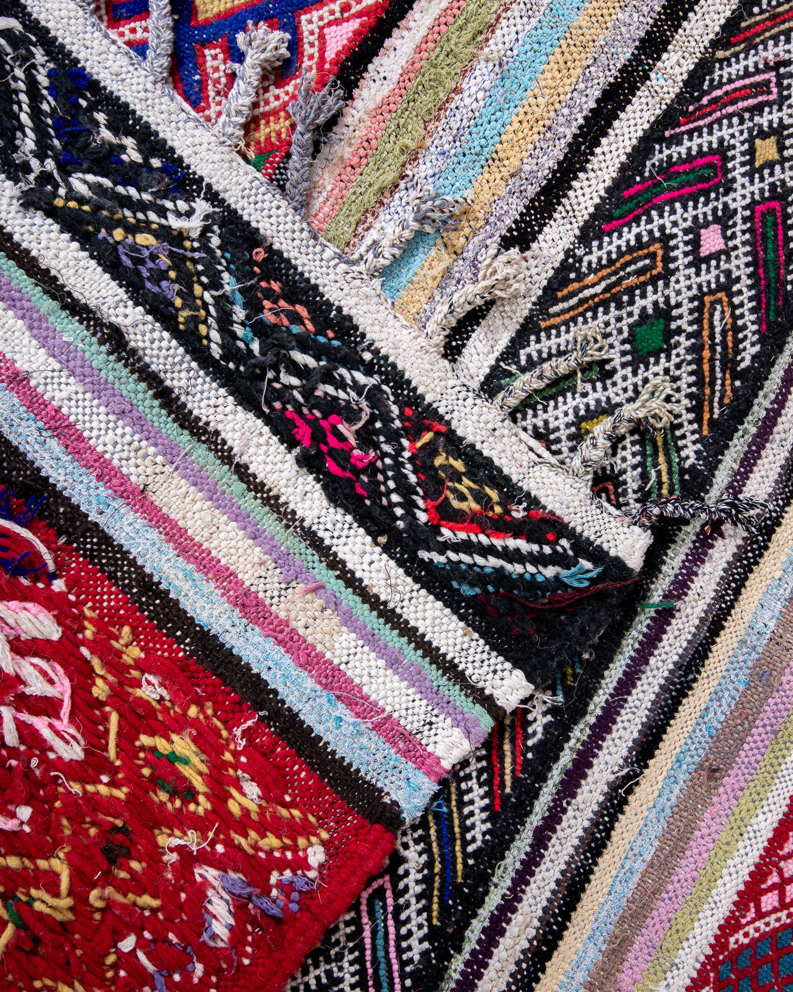 Modern designer handcrafted Berber rug from morocco Kelim with beautiful colors and patterns