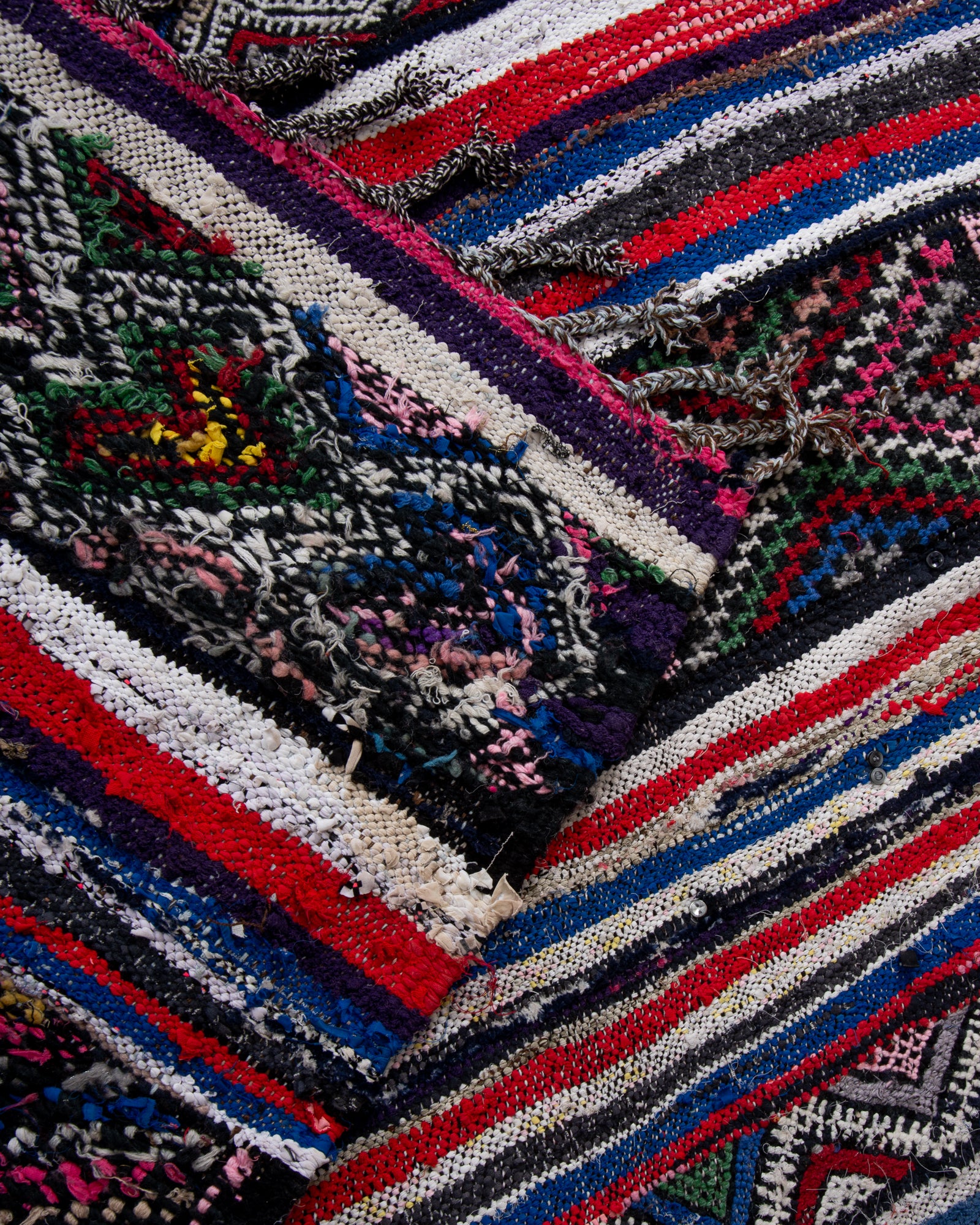 Modern designer handcrafted Berber rug from morocco Kelim with beautiful colors and patterns