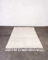 Modern designer handcrafted Berber rug from morocco Beniourain with beautiful colors and patterns
