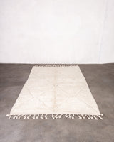 Moderner Designer handgefertigter Berber Teppich aus Marokko Beniourain mit schönen Farben und Mustern
