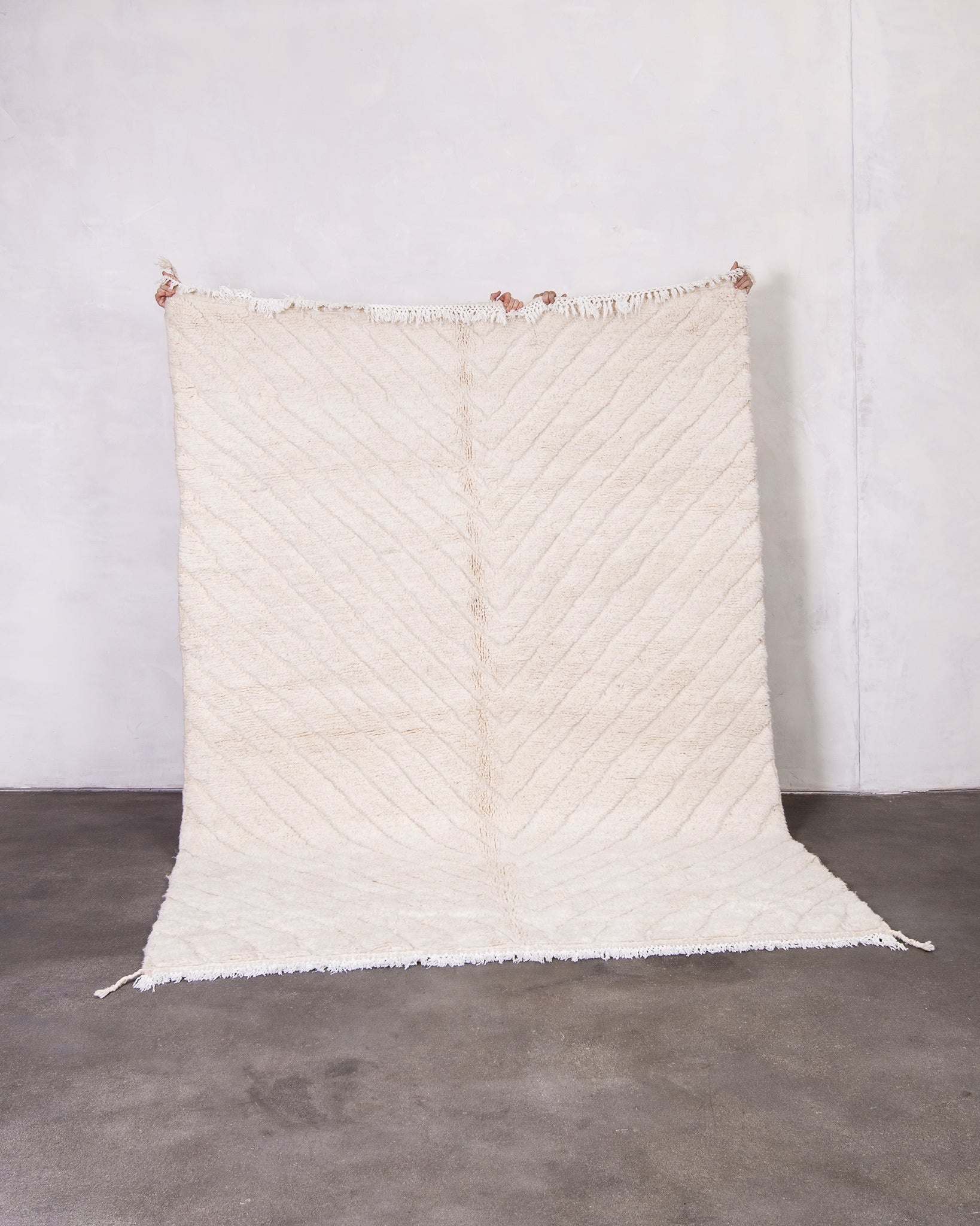 Modern designer handcrafted Berber rug from morocco Beniourain with beautiful colors and patterns