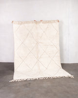Moderner Designer handgefertigter Berber Teppich aus Marokko Beniourain mit schönen Farben und Mustern