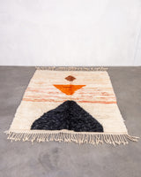 Moderner Designer handgefertigter Berber-Teppich aus Marokko Boujad mit wunderschönen Farben und Mustern