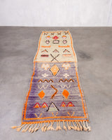 Moderner Designer handgefertigter Berber-Teppich aus Marokko Boujad mit wunderschönen Farben und Mustern