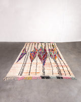 Modern designer handcrafted Berber rug from morocco Boujad with beautiful colors and patterns