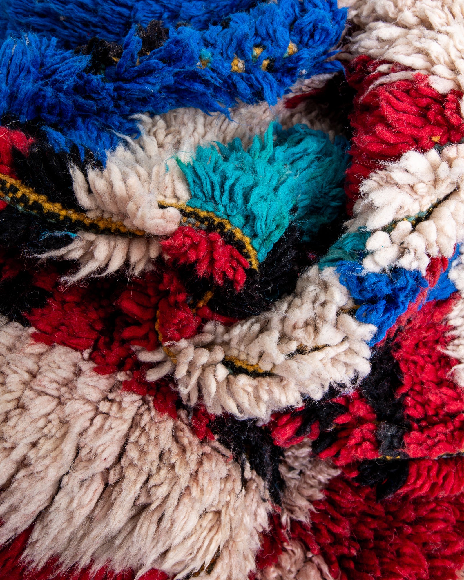 Modern designer handcrafted Berber rug from morocco Boujad with beautiful colors and patterns