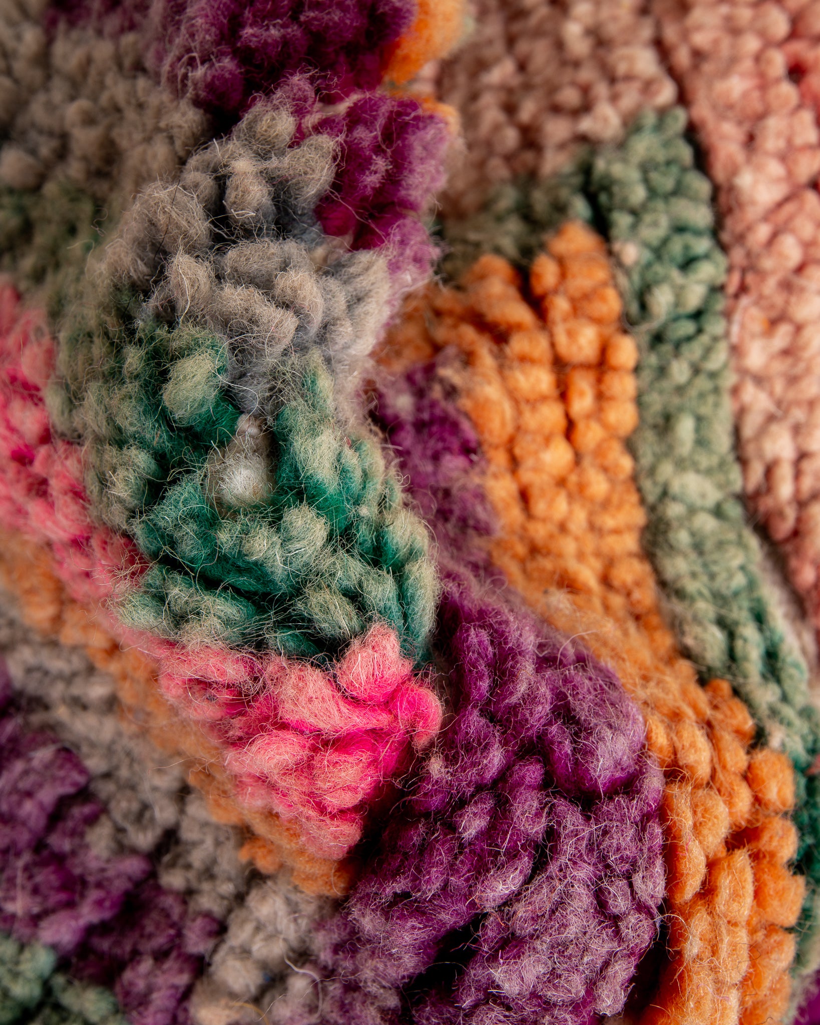 Modern designer handcrafted Berber rug from morocco Boujad with beautiful colors and patterns