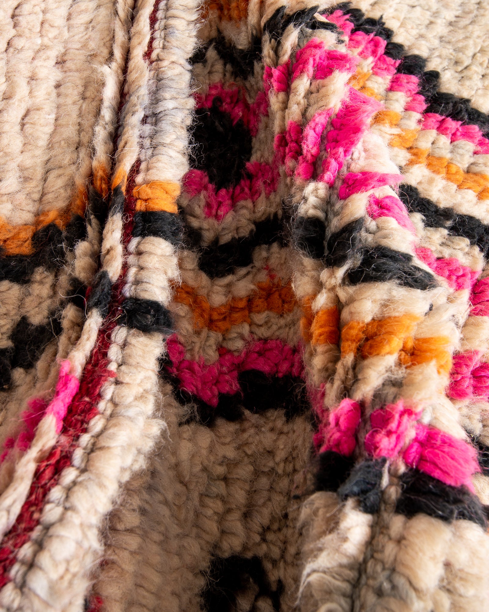 Modern designer handcrafted Berber rug from morocco Boujad with beautiful colors and patterns