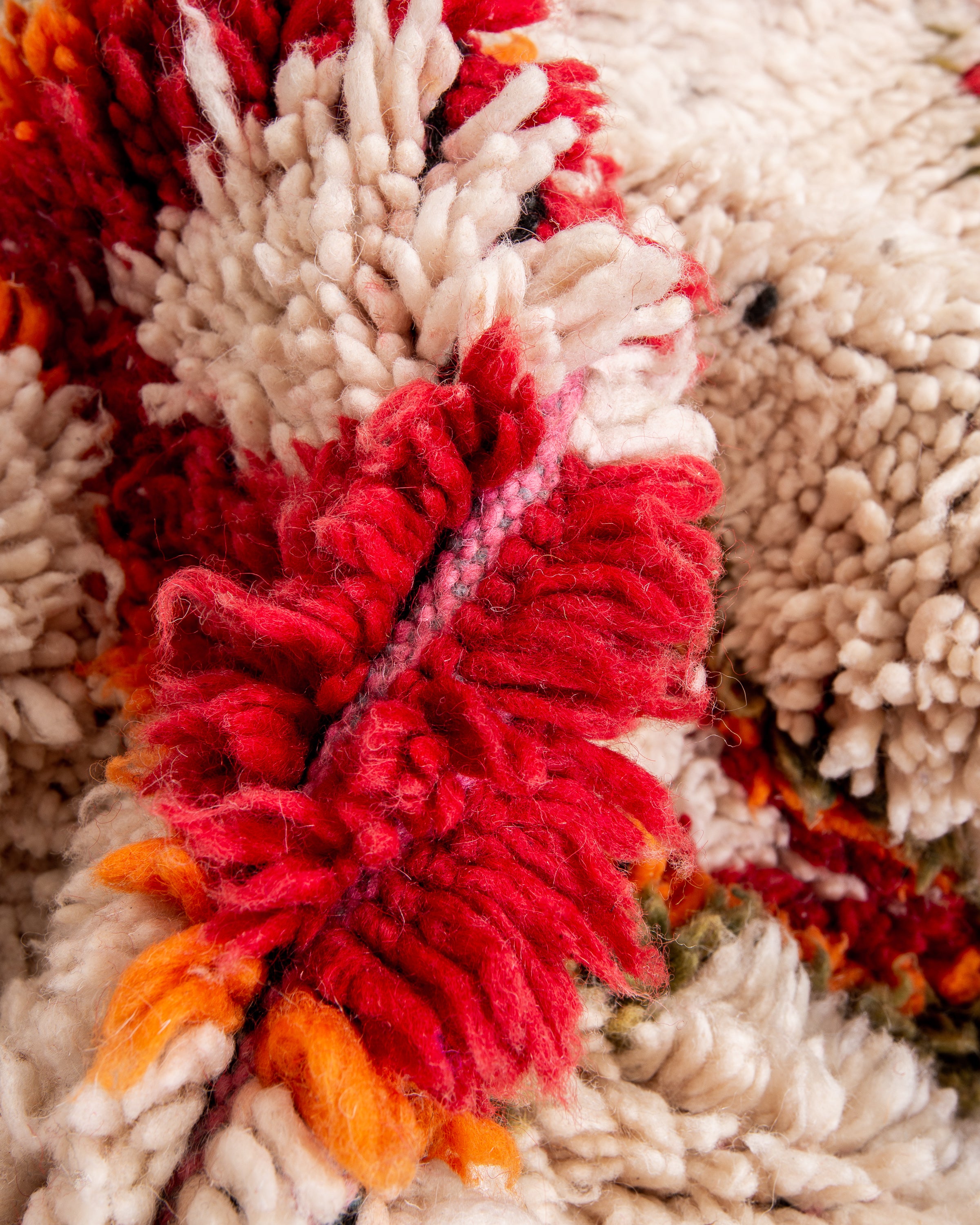 Modern designer handcrafted Berber rug from morocco Boujad with beautiful colors and patterns