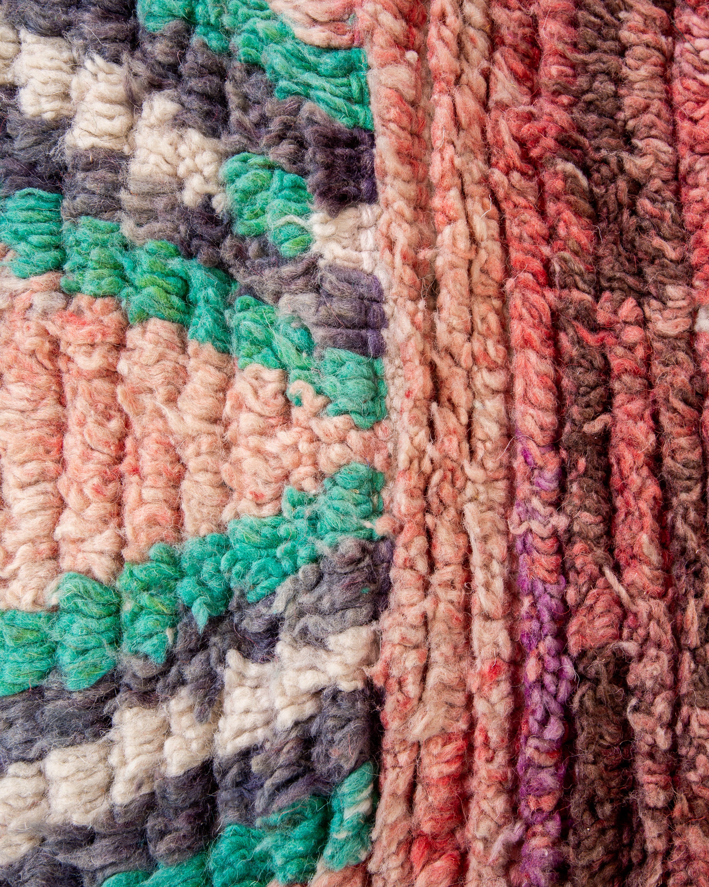 Modern designer handcrafted Berber rug from morocco Boujad with beautiful colors and patterns