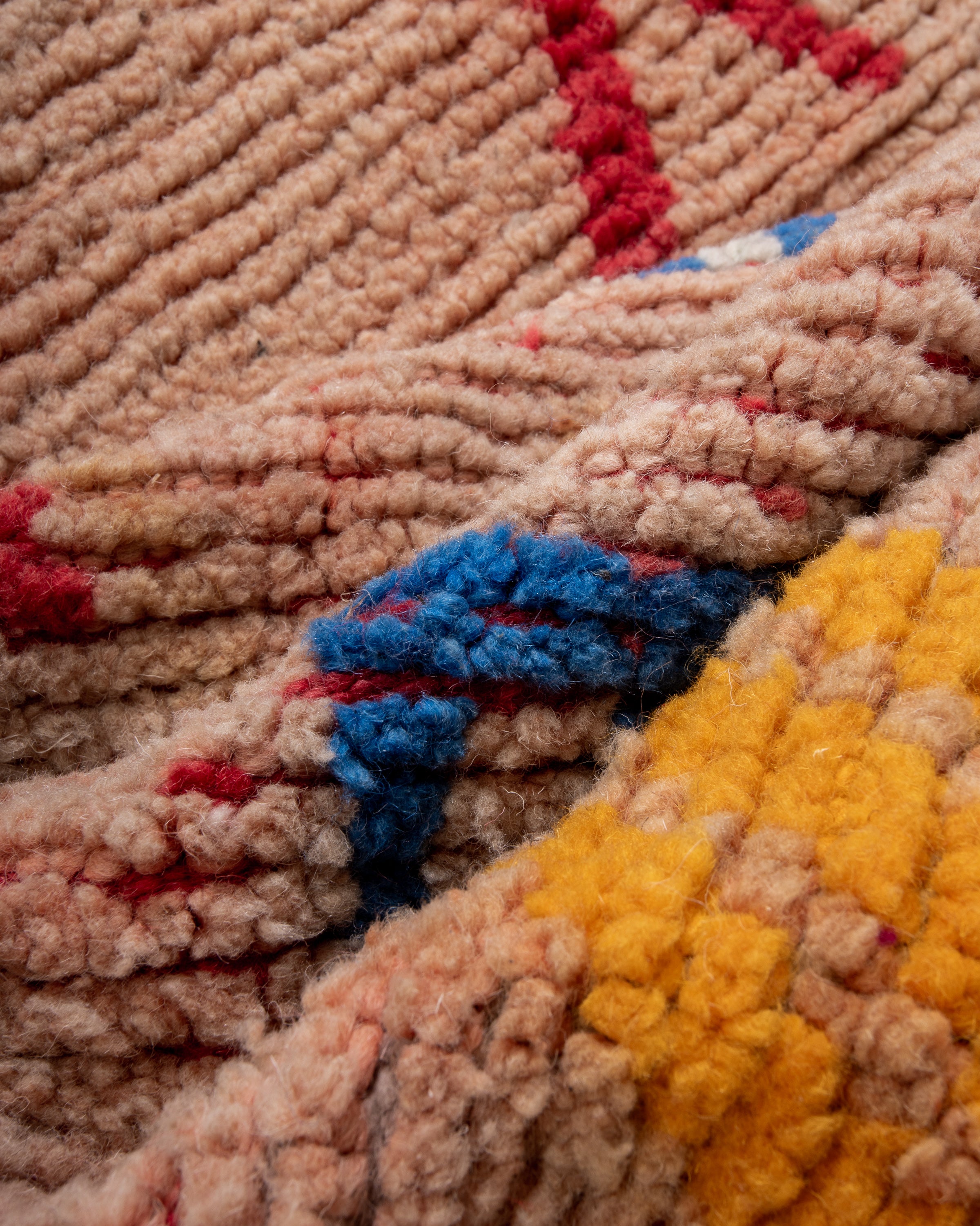 Modern designer handcrafted Berber rug from morocco Boujad with beautiful colors and patterns