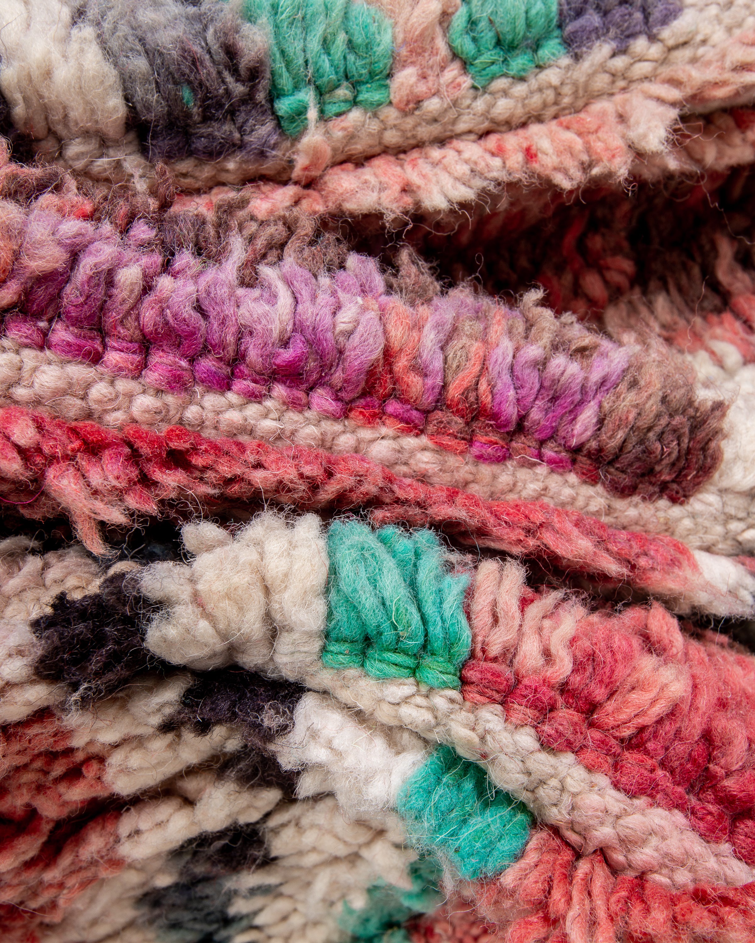 Modern designer handcrafted Berber rug from morocco Boujad with beautiful colors and patterns