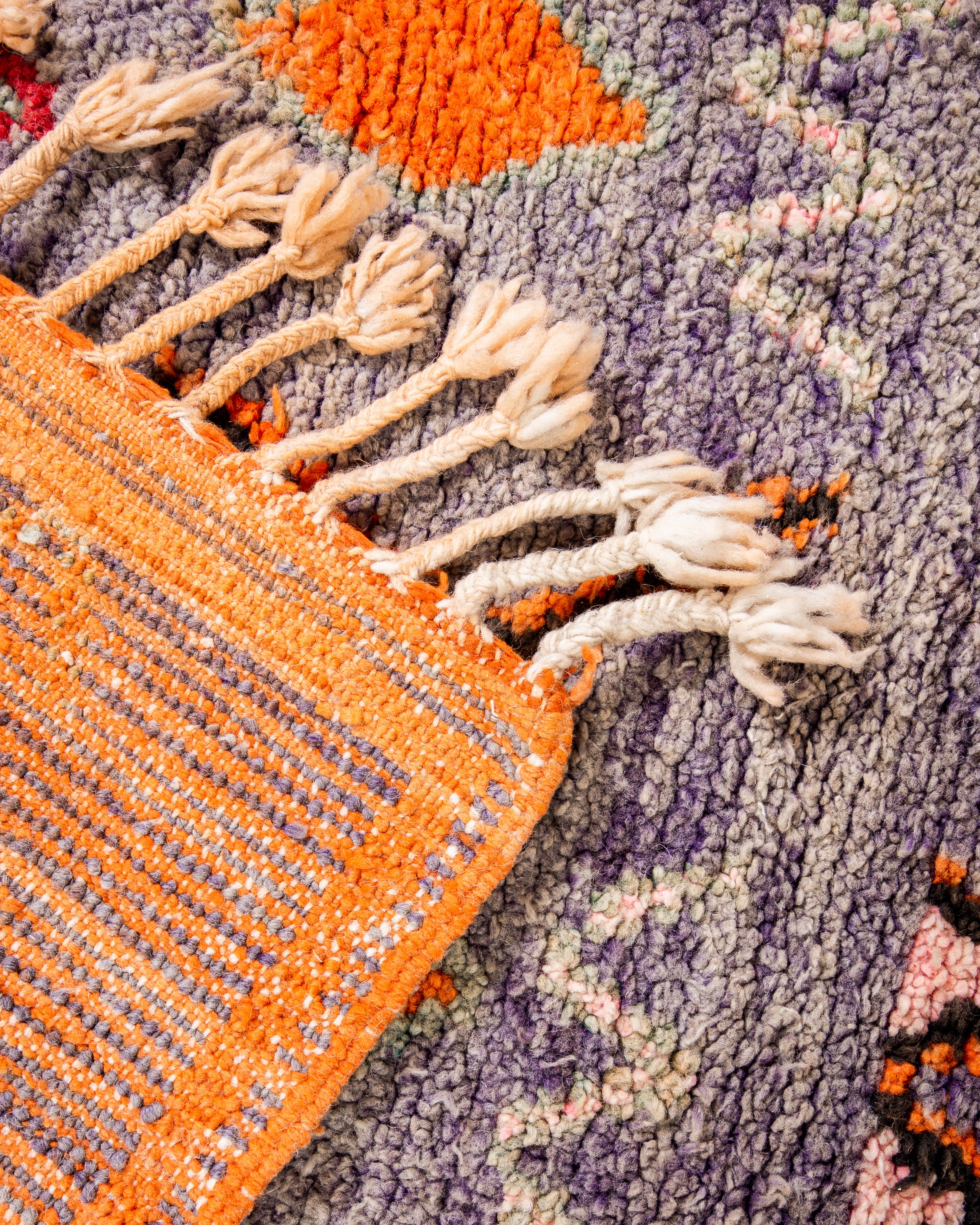 Modern designer handcrafted Berber rug from morocco Boujad with beautiful colors and patterns